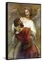Jacob's Struggle with the Angel-Rembrandt van Rijn-Framed Stretched Canvas