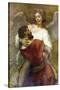 Jacob's Struggle with the Angel-Rembrandt van Rijn-Stretched Canvas