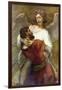 Jacob's Struggle with the Angel-Rembrandt van Rijn-Framed Art Print