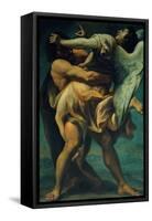 Jacob Struggles with the Angel-null-Framed Stretched Canvas