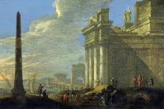 Dam in Amsterdam with the New Town Hall under Construction-Jacob van der Ulft-Art Print