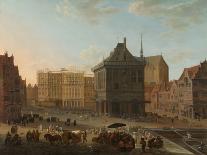 The Dam in Amsterdam with the New Town Hall under Construction, 1652-89 (Oil on Canvas)-Jacob van der Ulft-Giclee Print