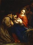 The Holy Family with St. Francis, 1665-Jacob Van Oost-Giclee Print