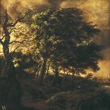 The Great Beech with Two Men and a Dog, C. 1650-1655-Jacob van Ruisdael-Giclee Print