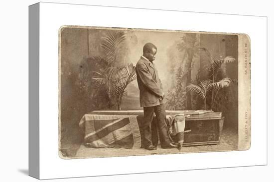 Jacob Wainwright with Livingstone's Coffin, London, 1874-Elliott and Fry Studio-Stretched Canvas