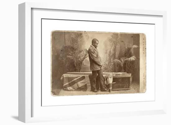 Jacob Wainwright with Livingstone's Coffin, London, 1874-Elliott and Fry Studio-Framed Giclee Print