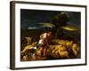 Jacob Watering Laban's Sheep before Peeled Branches, c.1612-1622-Pedro Orrente-Framed Giclee Print