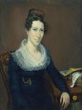 Portrait of Mrs. American School, Mid 19th Century-Jacob Webb-Mounted Giclee Print