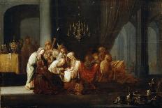 The Queen of Sheba before King Solomon-Jacob Willemsz de Wet-Stretched Canvas