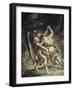 Jacob Wrestles with the Angel-Eugene Delacroix-Framed Giclee Print