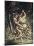 Jacob Wrestles with the Angel-Eugene Delacroix-Mounted Giclee Print