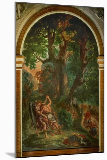 Jacob Wrestling with the Angel, 1850-Eugene Delacroix-Mounted Giclee Print