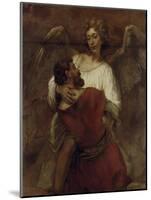 Jacob Wrestling with the Angel, about 1659/60-Rembrandt van Rijn-Mounted Giclee Print