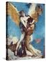 Jacob Wrestling with the Angel, c.1876-Leon Joseph Florentin Bonnat-Stretched Canvas