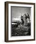 Jacob Wrestling with the Angel. Engraving.-null-Framed Premium Giclee Print