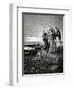 Jacob Wrestling with the Angel. Engraving.-null-Framed Premium Giclee Print