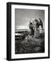 Jacob Wrestling with the Angel. Engraving.-null-Framed Giclee Print