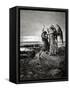 Jacob Wrestling with the Angel. Engraving.-null-Framed Stretched Canvas