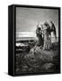 Jacob Wrestling with the Angel. Engraving.-null-Framed Stretched Canvas