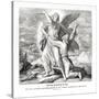 Jacob wrestling with the angel, Genesis-Julius Schnorr von Carolsfeld-Stretched Canvas