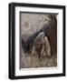 Jacob Wrestling with the Angel-Odilon Redon-Framed Giclee Print