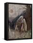 Jacob Wrestling with the Angel-Odilon Redon-Framed Stretched Canvas