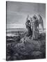 Jacob Wrestling with the Angel-Gustave Doré-Stretched Canvas