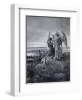 Jacob Wrestling with the Angel-Gustave Doré-Framed Giclee Print