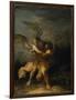 Jacob Wrestling with the Angel-Salvator Rosa-Framed Giclee Print