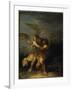 Jacob Wrestling with the Angel-Salvator Rosa-Framed Giclee Print