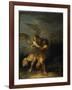 Jacob Wrestling with the Angel-Salvator Rosa-Framed Giclee Print