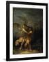 Jacob Wrestling with the Angel-Salvator Rosa-Framed Giclee Print