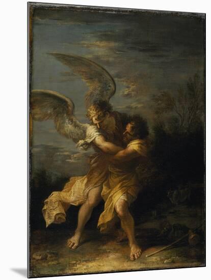 Jacob Wrestling with the Angel-Salvator Rosa-Mounted Giclee Print