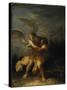 Jacob Wrestling with the Angel-Salvator Rosa-Stretched Canvas