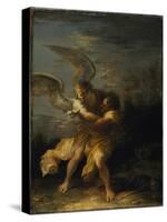 Jacob Wrestling with the Angel-Salvator Rosa-Stretched Canvas