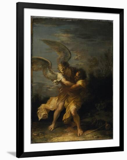 Jacob Wrestling with the Angel-Salvator Rosa-Framed Giclee Print