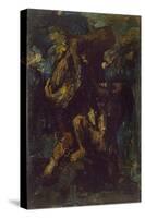 Jacob Wrestling with the Angel-Charles Ricketts-Stretched Canvas