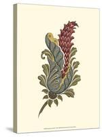 Jacobean Leaf IV-null-Stretched Canvas
