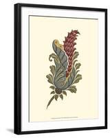 Jacobean Leaf IV-null-Framed Art Print