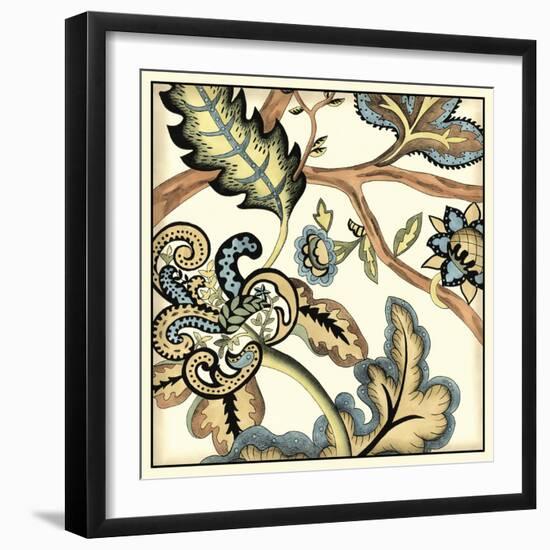 Jacobean Tile II-Chariklia Zarris-Framed Art Print