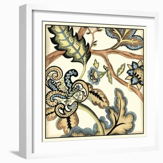 Jacobean Tile II-Chariklia Zarris-Framed Art Print