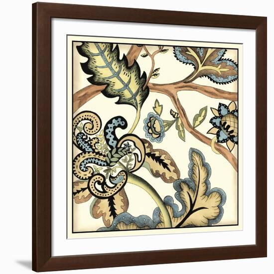 Jacobean Tile II-Chariklia Zarris-Framed Art Print