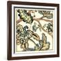 Jacobean Tile II-Chariklia Zarris-Framed Art Print