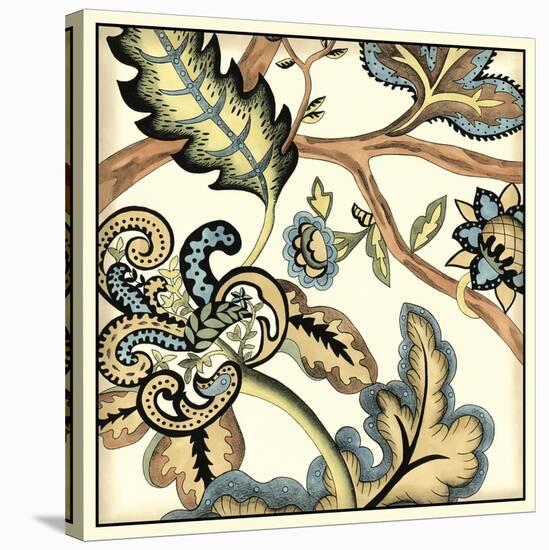 Jacobean Tile II-Chariklia Zarris-Stretched Canvas