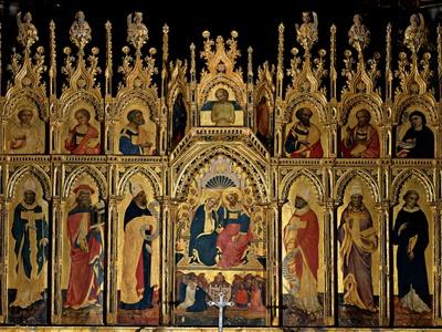 Polyptych of the Coronation of the Virgin and Saints, Jacobello del Fiore, 15th c. Italy