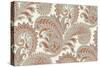 Jacobian Paisley Pattern-Marielle Grey-Stretched Canvas