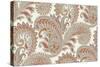 Jacobian Paisley Pattern-Marielle Grey-Stretched Canvas