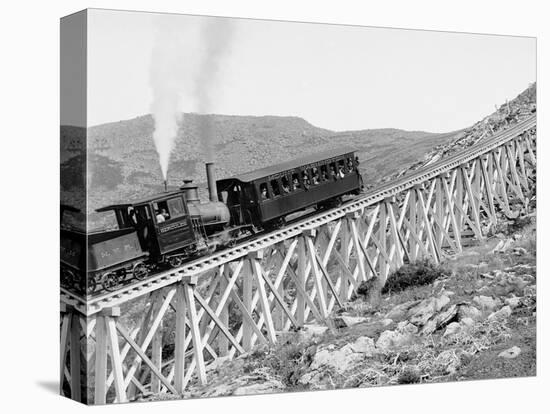 Jacobs Ladder, Mt. Washington Ry., White Mts., New Hampshire-null-Stretched Canvas