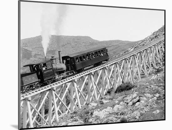 Jacobs Ladder, Mt. Washington Ry., White Mts., New Hampshire-null-Mounted Photo