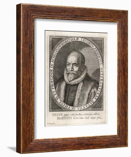 Jacobus Arminius Dutch Theologian and Reformer-Theodor de Bry-Framed Art Print